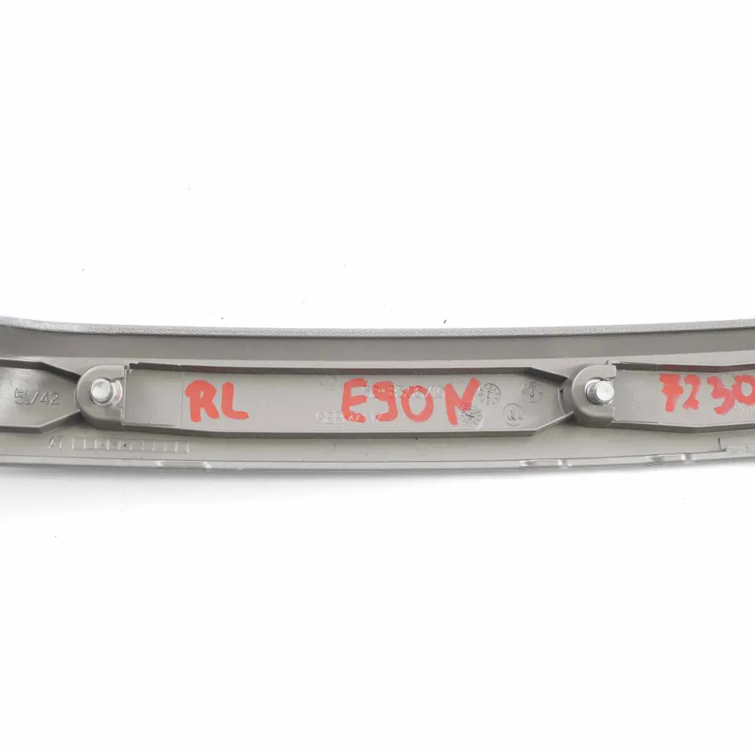 BMW E90 E91 LCI Bande d'habillage de porte Arriere Gauche Satin Silver - SKU 7230679 - Numéro de pièce 7230679