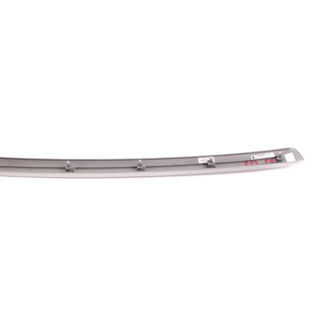 Decor Strip Trim Cover Panel Right O/S Door Satinsilber to BMW E92 E93 LCI with Part number 7230682 BMW E92 E93 LCI Decor Strip Trim Cover Panel Right O/S Door Satinsilber - SKU 7230682 - Part number 7230682