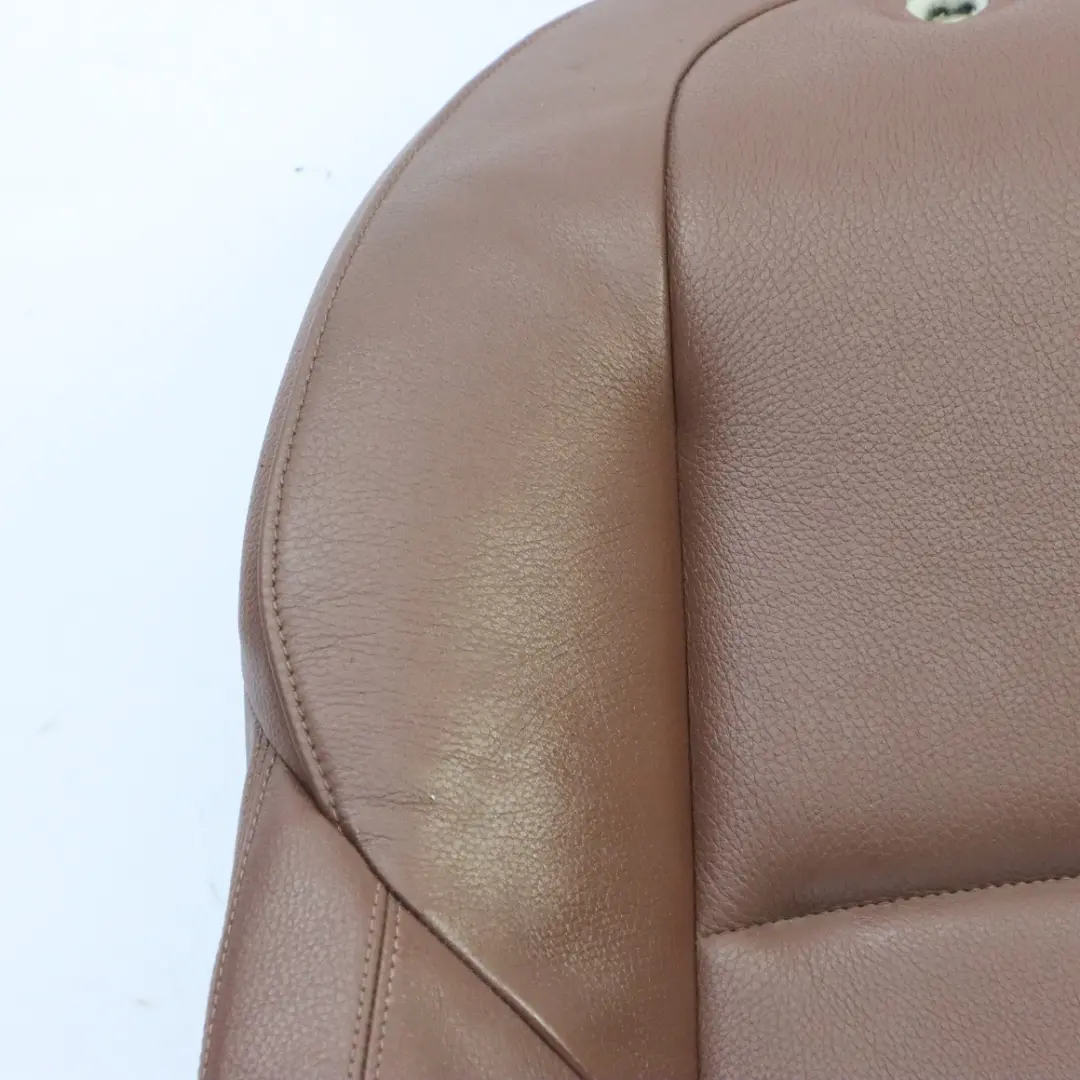 Seat Backrest Cover BMW F10 F11 Front Left Right Sports Seat Cover Leather Brown - SKU 7231179 - Part number 7231179
