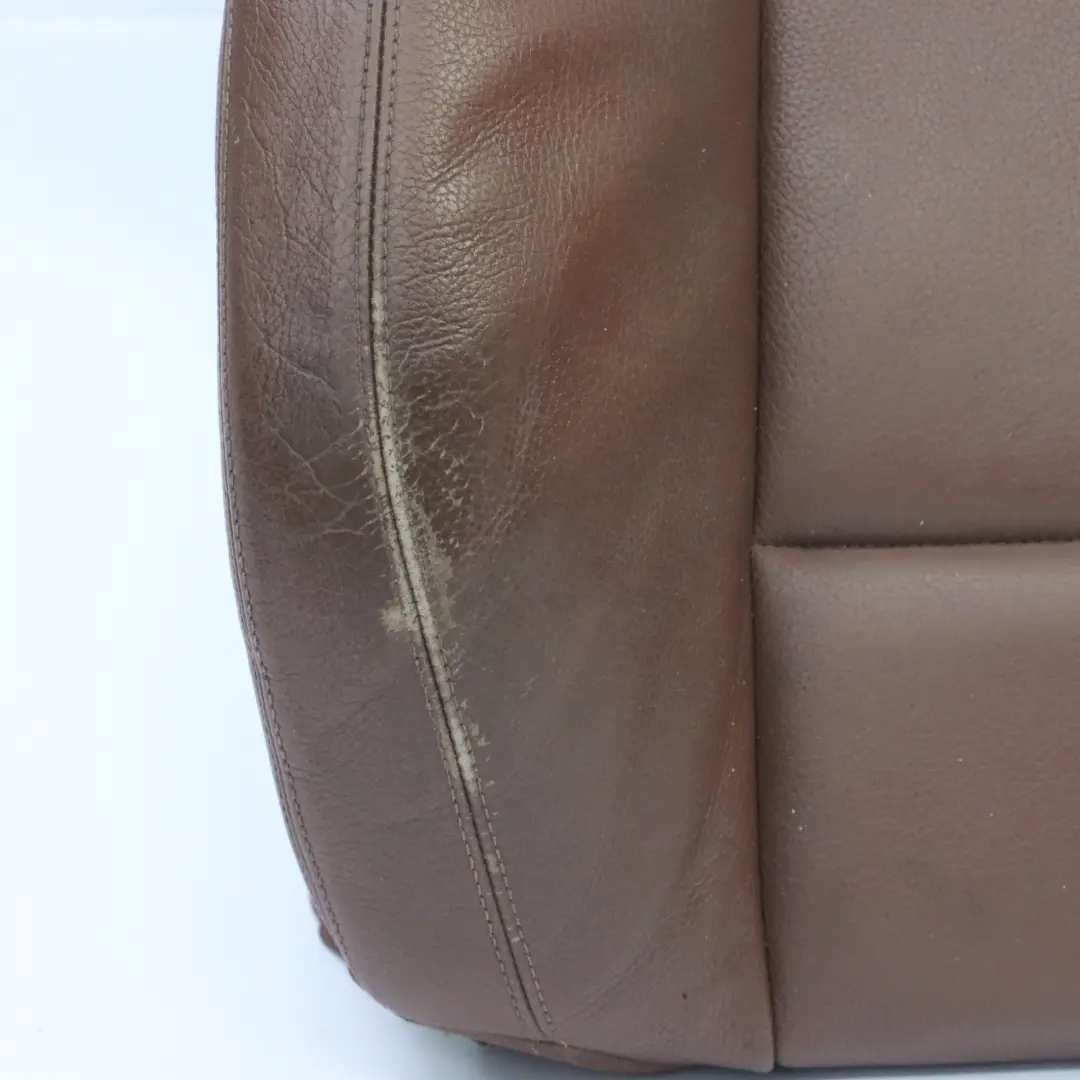 Seat Backrest Cover BMW F10 F11 Front Left Right Sports Seat Cover Leather Brown - SKU 7231179 - Part number 7231179