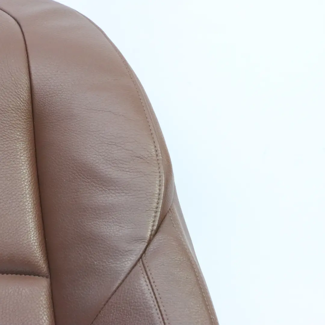 Funda Respaldo Asiento Delantero Izquierdo Derecho Cuero Marrón para BMW F10 F11 con número de pieza 7231179 BMW F10 F11 Funda Respaldo Asiento Delantero Izquierdo Derecho Cuero Marrón - SKU 7231179 - Número de pieza 7231179