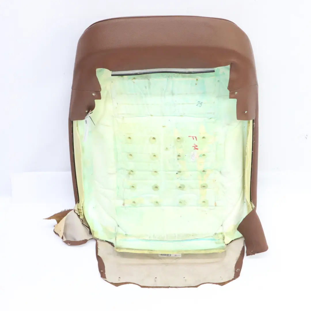 Seat Backrest Cover BMW F10 F11 Front Left Right Sports Seat Cover Leather Brown - SKU 7231179 - Part number 7231179