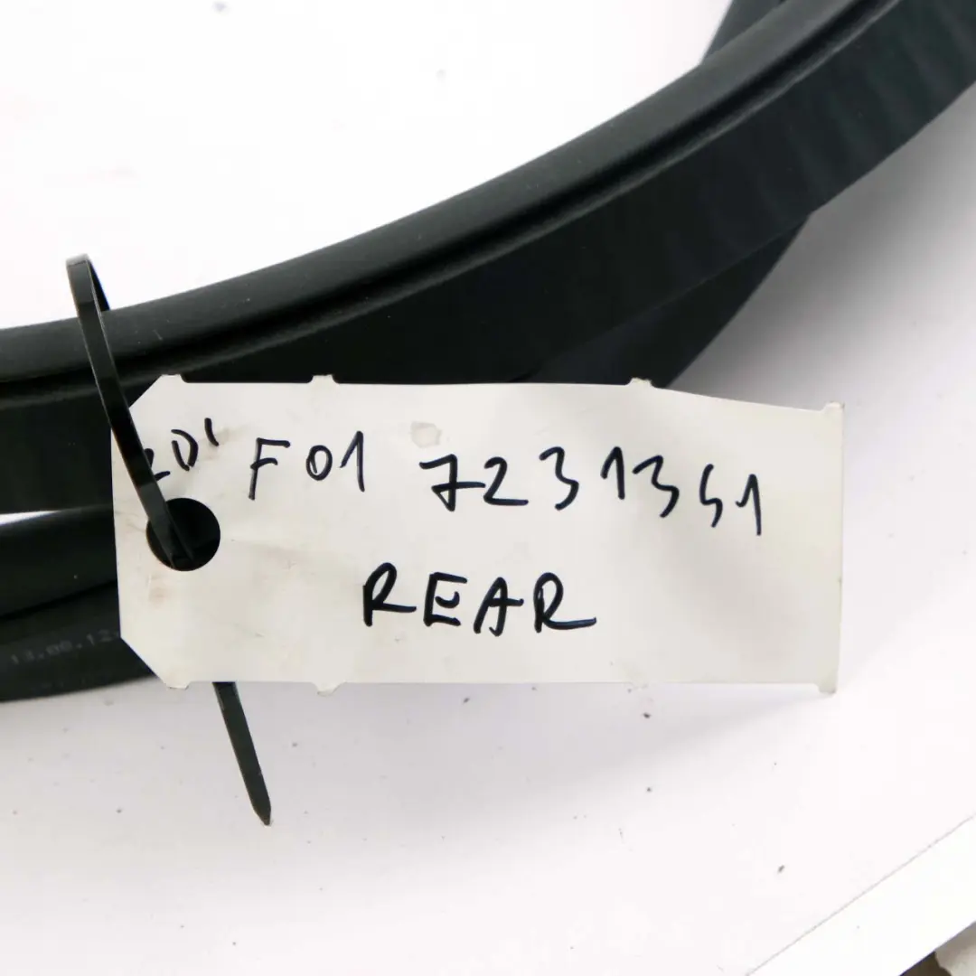 BMW F01 F04 Puerta Trasera Izquierda Derecha Junta de Sellado Negro - SKU 7231341 - Número de pieza 7231341
