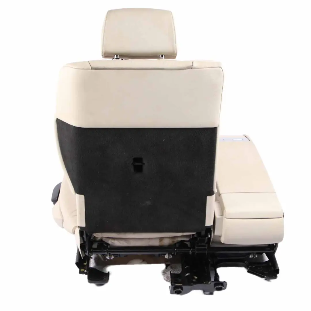 Left N/S Leather Dakota White Interior Isofix Armrest to Rear Seat BMW F07 with Part number 7231379 Rear Seat BMW F07 Left N/S Leather Dakota White Interior Isofix Armrest - SKU 7231379-1 - Part number 7231379