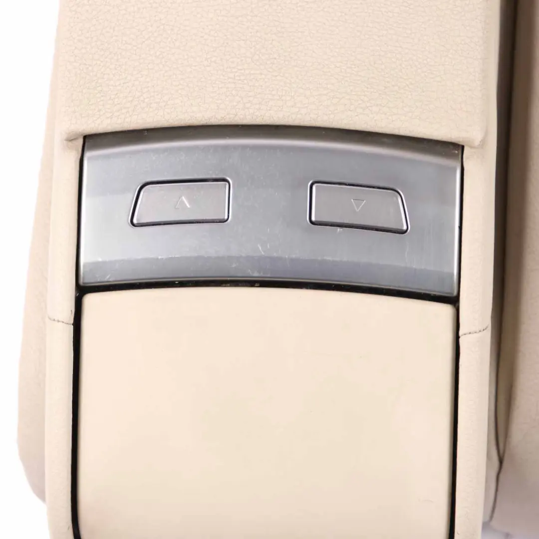 Rear Seat BMW F07 Left N/S Leather Dakota White Interior Isofix Armrest - SKU 7231379-1 - Part number 7231379