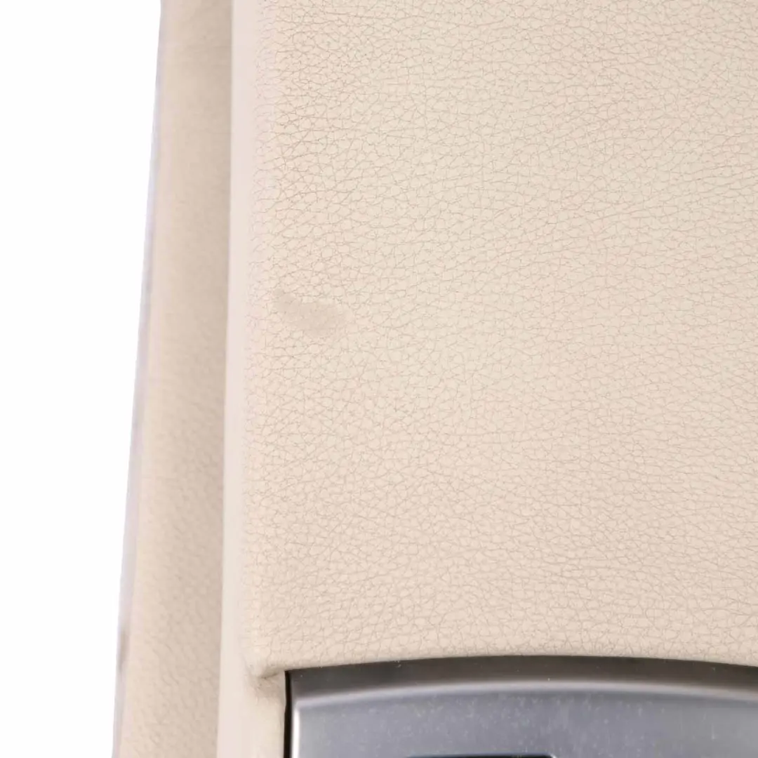 Left N/S Leather Dakota White Interior Isofix Armrest to Rear Seat BMW F07 with Part number 7231379 Rear Seat BMW F07 Left N/S Leather Dakota White Interior Isofix Armrest - SKU 7231379-1 - Part number 7231379