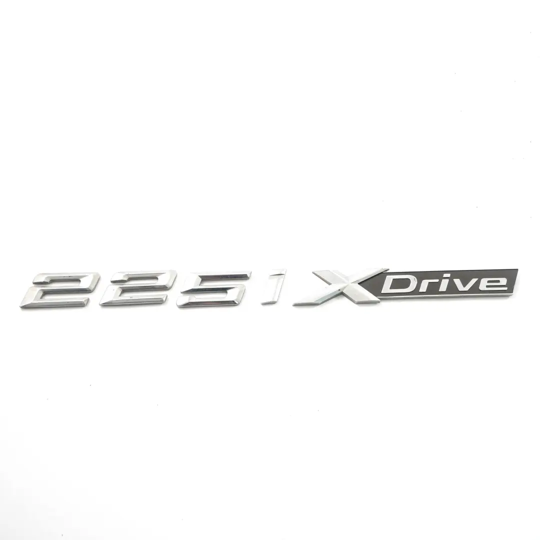 BMW F45 Trunk Boot Tailgate Lid Letering Badge Logo XDrive 225i - SKU 7231550  - Part number 7383517