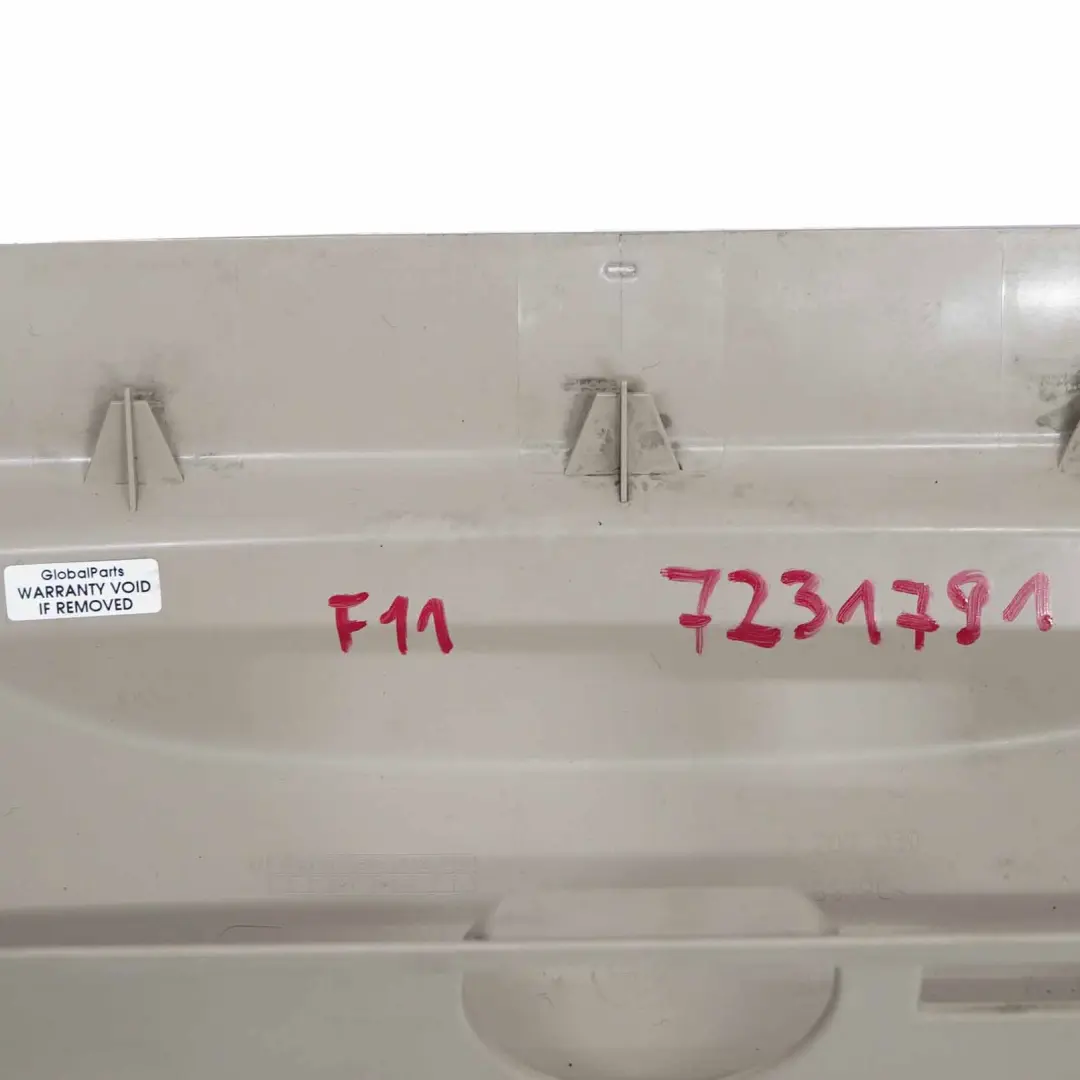 BMW F11 Touring Trunk Boot Lid Interior Upper Trim Panel Oyster - SKU 7231791 - Part number 7231791