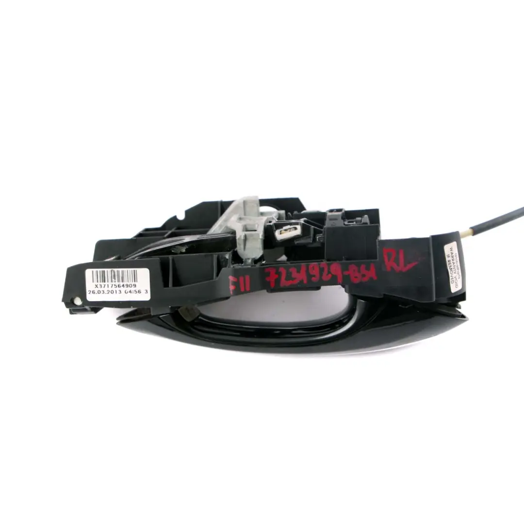 BMW F10 F01 Manija de la Puerta Exterior Trasera Izquierda Negro Zafiro 475 - SKU 7231929-BS1 - Número de pieza 7297439