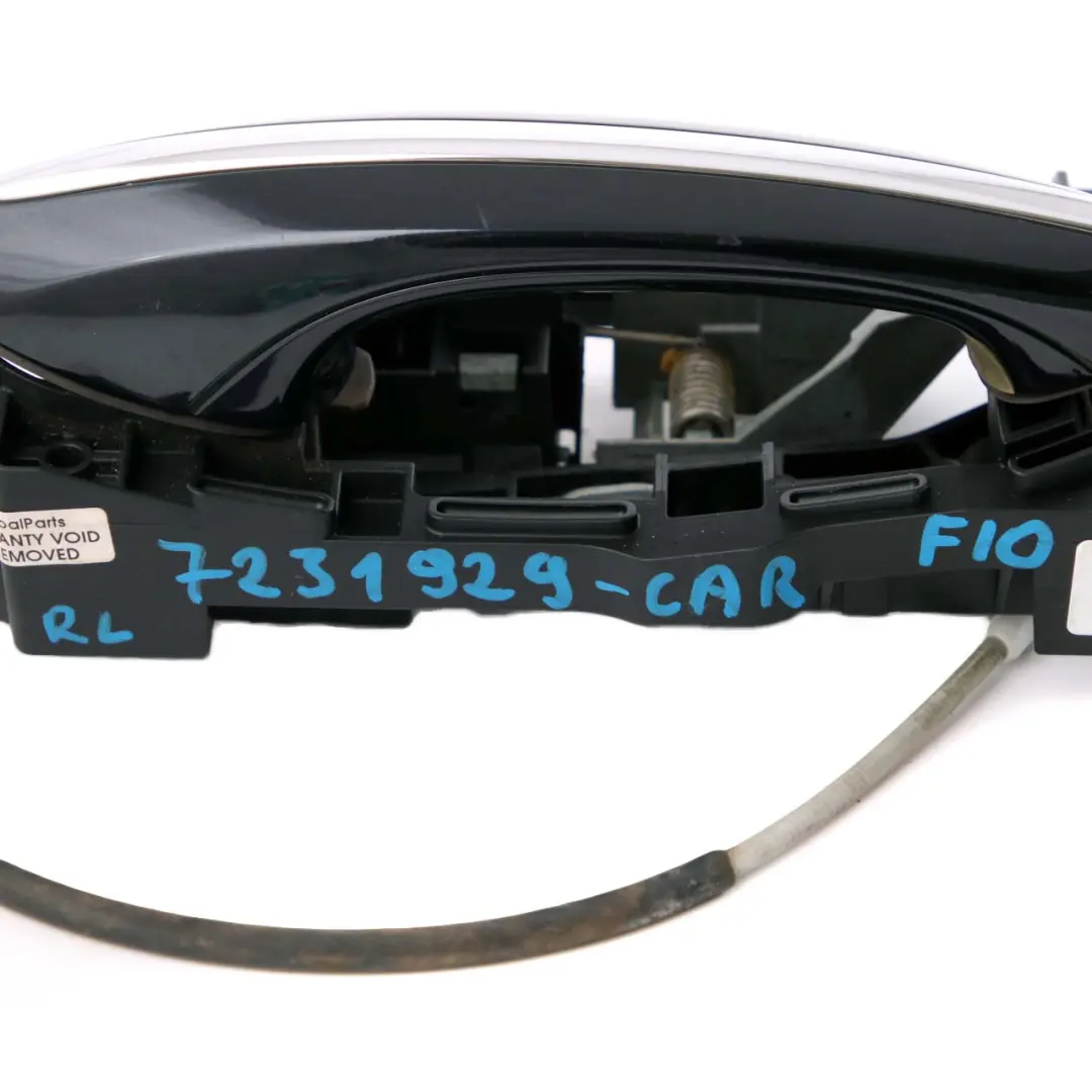 BMW 5 7 Series F10 F01 Outside Door Handle Rear Left N/S Carbonschwarz Black 416 - SKU 7231929-CAR - Part number 7297439