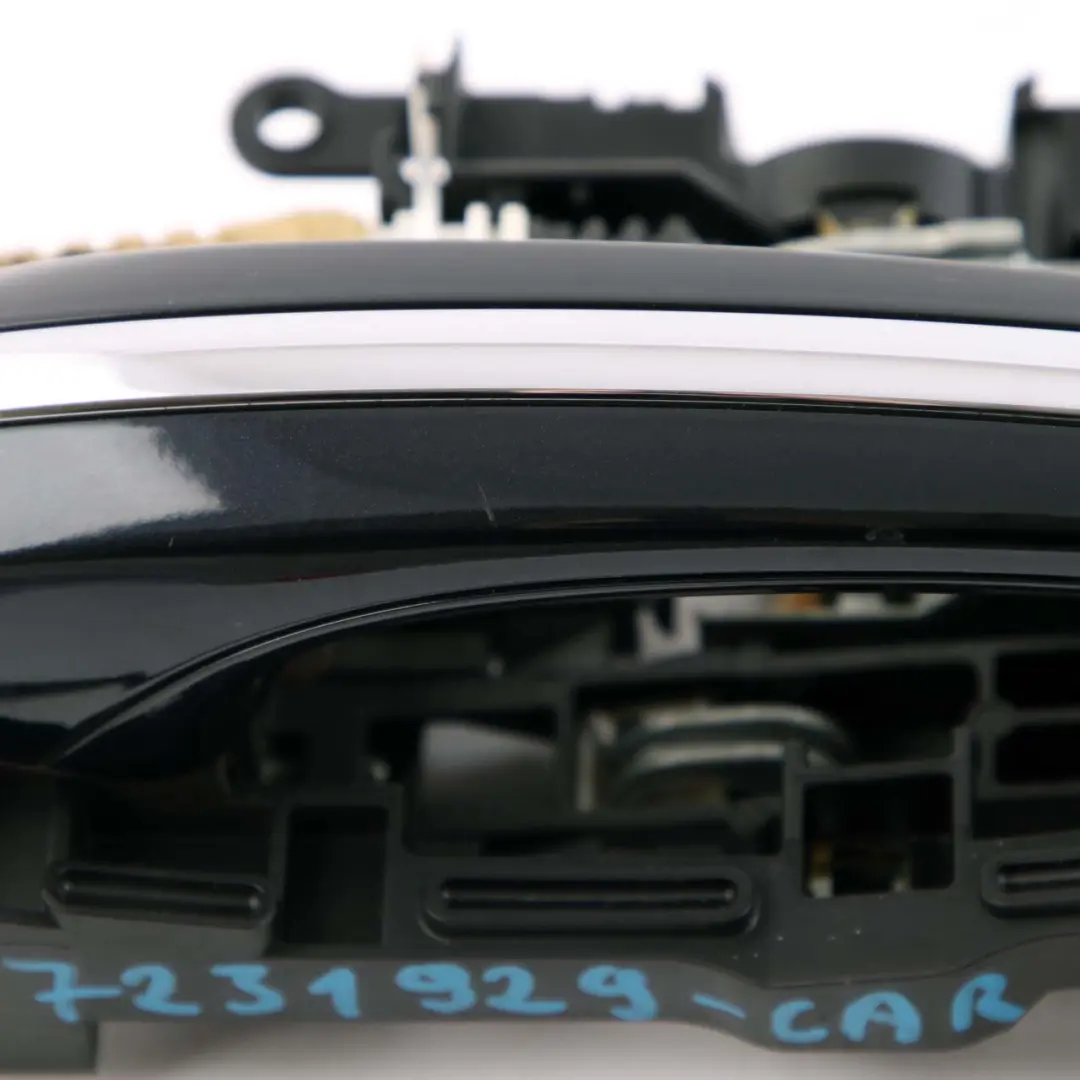 Outside Door Handle Rear Left N/S Carbonschwarz Black 416 to BMW 5 7 Series F10 F01 with Part number 7297439 BMW 5 7 Series F10 F01 Outside Door Handle Rear Left N/S Carbonschwarz Black 416 - SKU 7231929-CAR - Part number 7297439