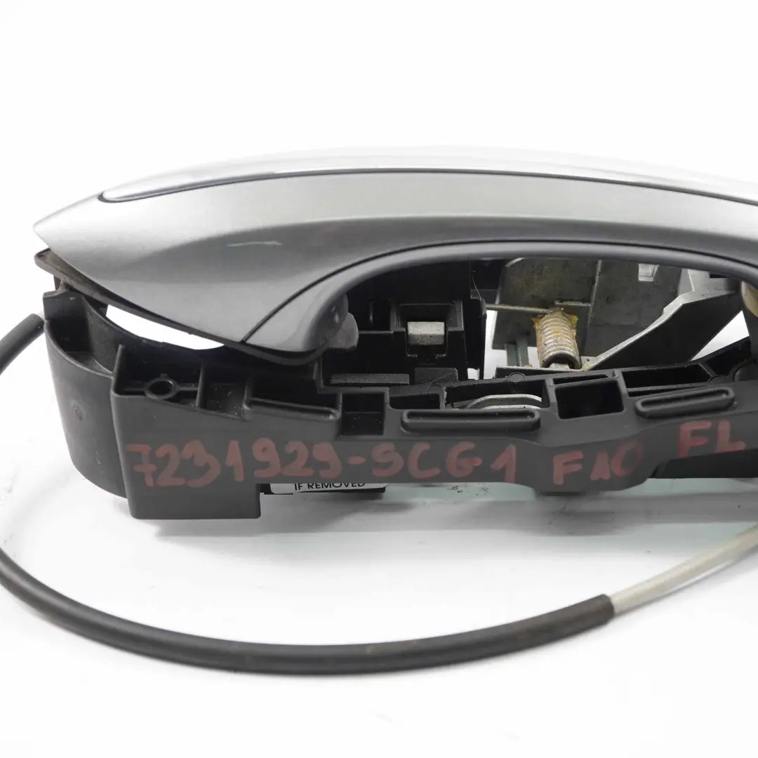Door Handle Outside Front Left N/S Spacegrau Metallic Space Grey A52 to BMW F10 F01 with Part number 7297439 BMW F10 F01 Door Handle Outside Front Left N/S Spacegrau Metallic Space Grey A52 - SKU 7231929-SCG1 - Part number 7297439