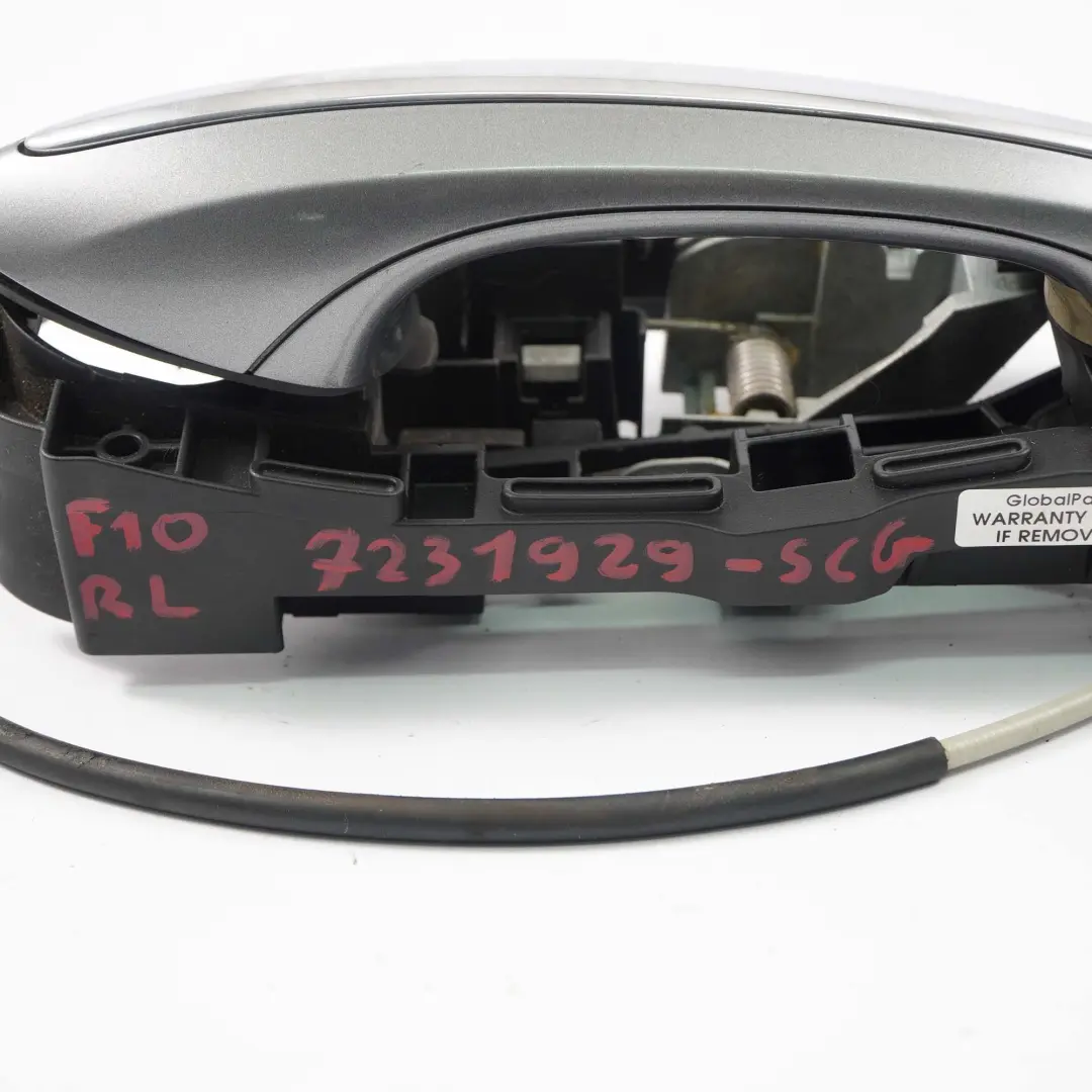BMW F10 F01 Door Handle Outside Rear Left Spacegrau Metallic Space Grey A52 - SKU 7231929-SCG - Numero di parte 7297439