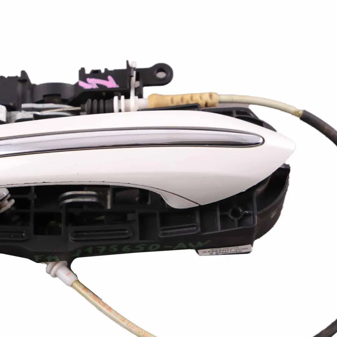 Door Handle BMW F10 F11 F01 Grab Outside Rear Right O/S Alpine White to with Part number 7231930 Door Handle BMW F10 F11 F01 Grab Outside Rear Right O/S Alpine White - SKU 7231930-AW - Part number 7231930