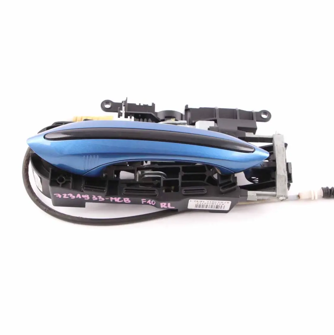 Door Handle BMW F10 F11 F01 Grab Outside Rear Left N/S Monte Carlo Blue to with Part number 7231933 Door Handle BMW F10 F11 F01 Grab Outside Rear Left N/S Monte Carlo Blue - SKU 7231933-MCB - Part number 7231933