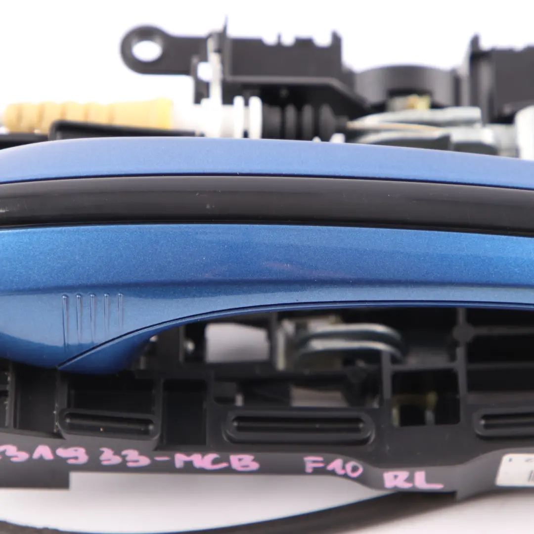 Door Handle BMW F10 F11 F01 Grab Outside Rear Left N/S Monte Carlo Blue to with Part number 7231933 Door Handle BMW F10 F11 F01 Grab Outside Rear Left N/S Monte Carlo Blue - SKU 7231933-MCB - Part number 7231933