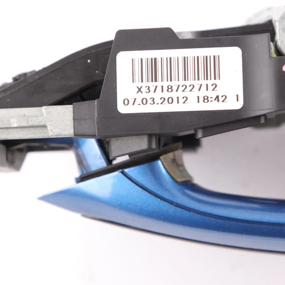Door Handle BMW F10 F11 F01 Grab Outside Rear Left N/S Monte Carlo Blue to with Part number 7231933 Door Handle BMW F10 F11 F01 Grab Outside Rear Left N/S Monte Carlo Blue - SKU 7231933-MCB - Part number 7231933