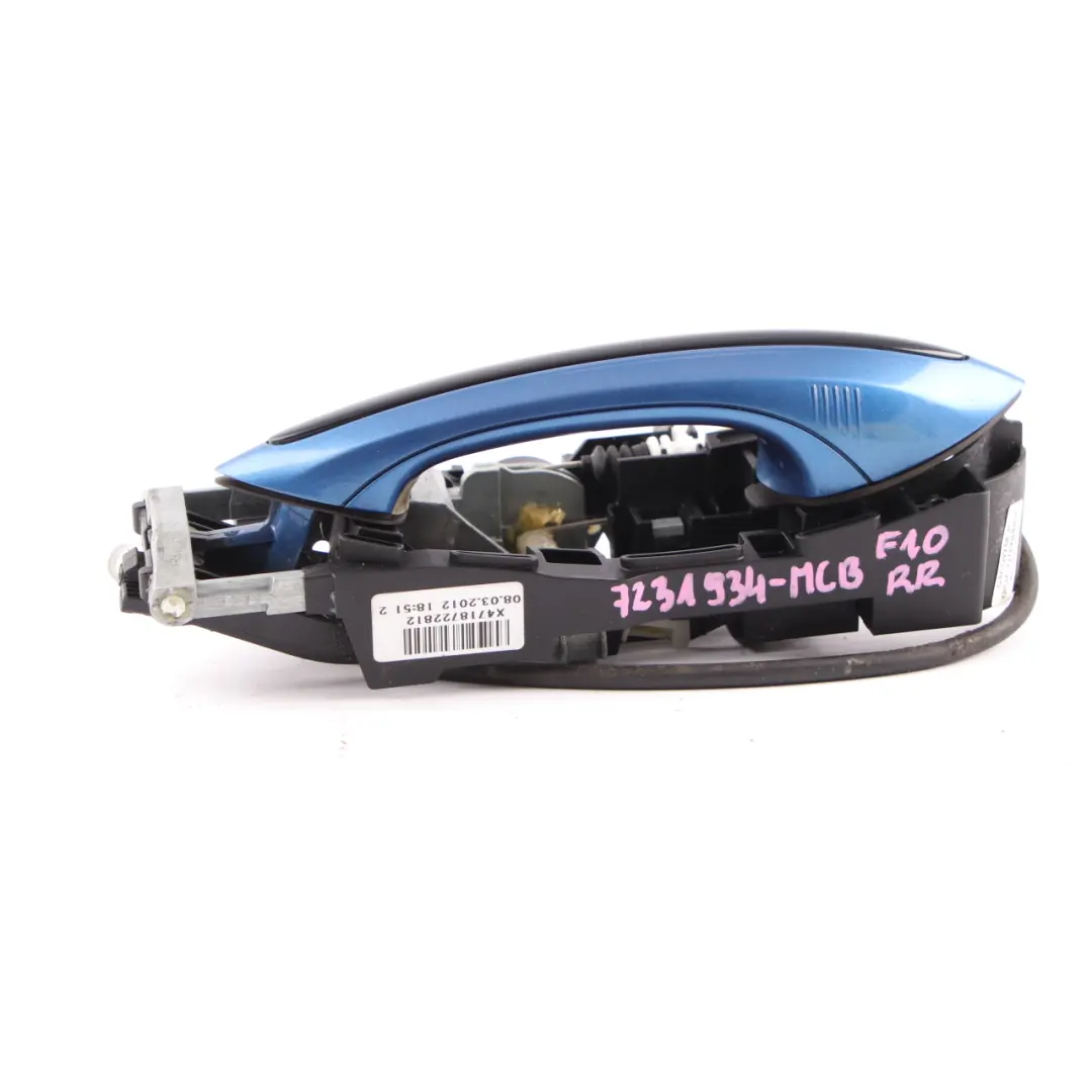  Door Handle BMW F10 F11 F01 Grab Outside Rear Right O/S Monte Carlo Blue - SKU 7231934-MCB - Part number 7231934