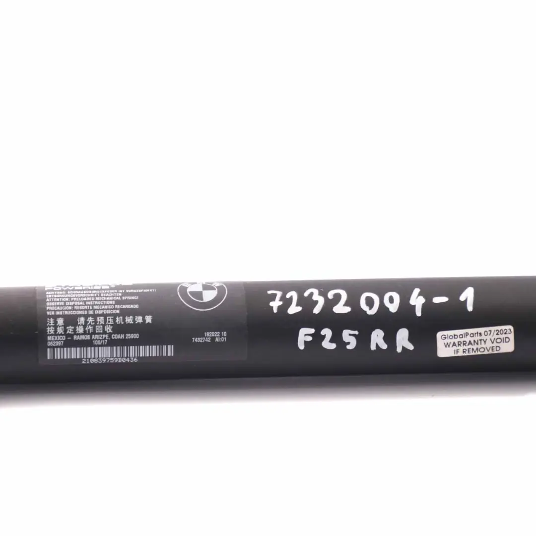 BMW F25 Trasera Derecha Husillo Drive Strut Tailgate Boot Trunk Lid - SKU 7232004-1 - Número de pieza 7232004