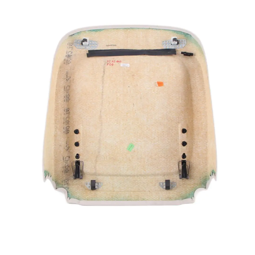 BMW F01 F07 F10 Cubierta Respaldo Asiento Delantero Panel Marfil - SKU 7232140 - Número de pieza 7232140