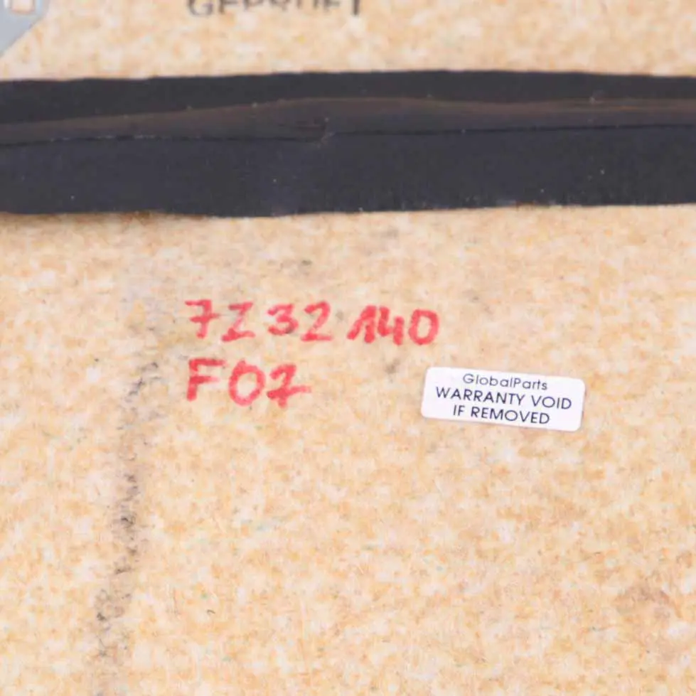 BMW F01 F18 Osłona Plecy Fotela Przód Beżowy - SKU 7232140 - Numer Części 7232140