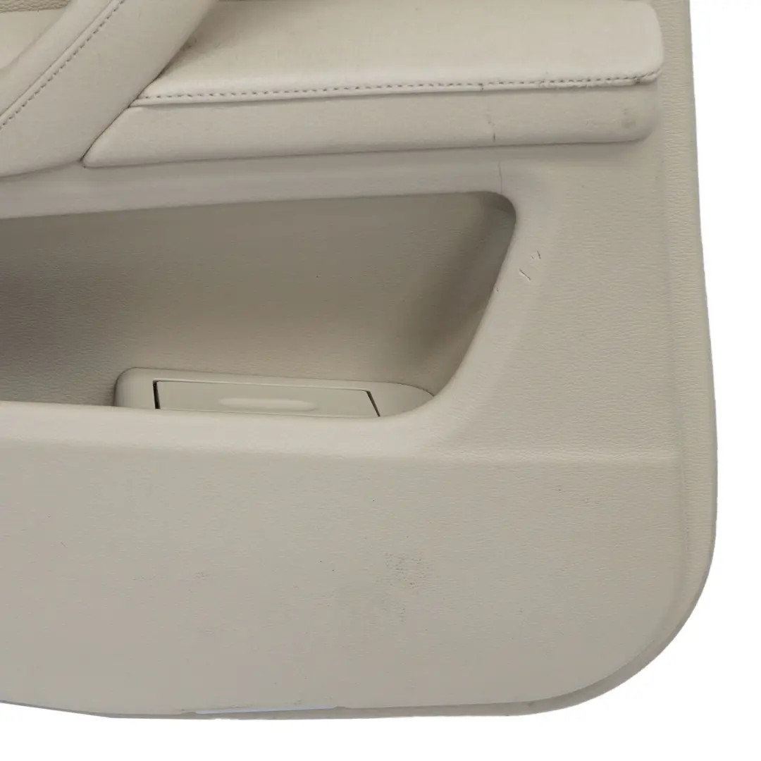 BMW E60 E61 LCI Rear Left N/S Door Card Panel Trim Cream Beige Leather - SKU 7233329 - Part number 7233329