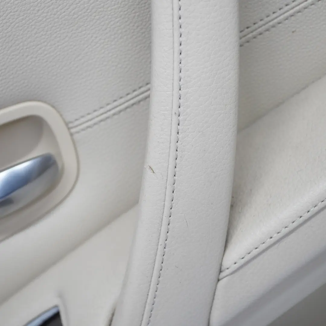 BMW E60 E61 LCI Rear Left N/S Door Card Panel Trim Cream Beige Leather - SKU 7233329 - Part number 7233329