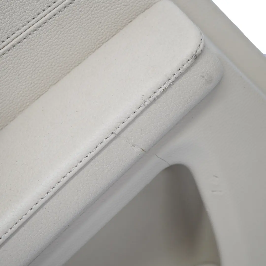BMW E60 E61 LCI Garniture de Carte de Porte Arrière Gauche en Cuir Beige Crème - SKU 7233329 - Numéro de pièce 7233329