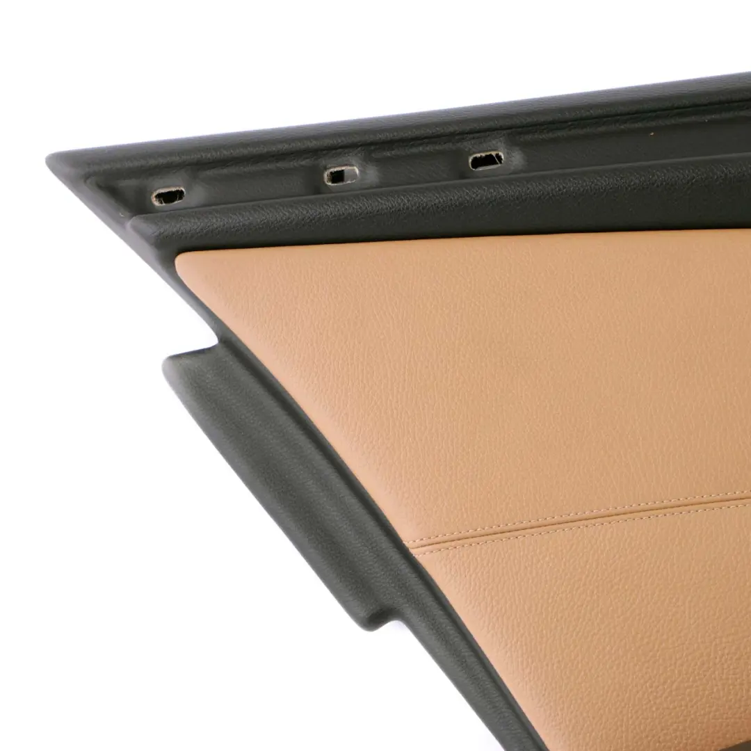 BMW 5 E60 E61 LCI Rear Left N/S Door Card Lining Trim Leather Natural Brown - SKU 7233331 - Part number 7233331