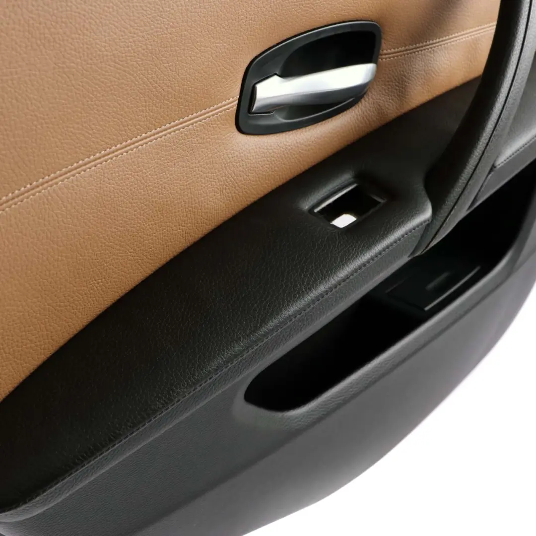 BMW 5 E60 E61 LCI Rear Left N/S Door Card Lining Trim Leather Natural Brown - SKU 7233331 - Part number 7233331