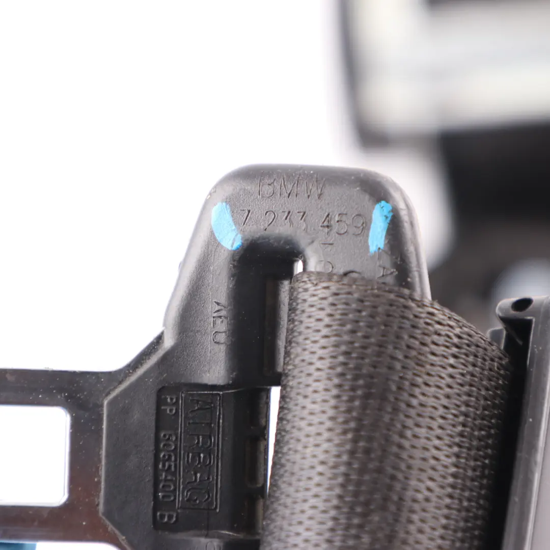 Belt Front Right O/S Upper Seatbelt Black to BMW F07 GT Seat with Part number 7233459 BMW F07 GT Seat Belt Front Right O/S Upper Seatbelt Black - SKU 7233459 - Part number 7233459