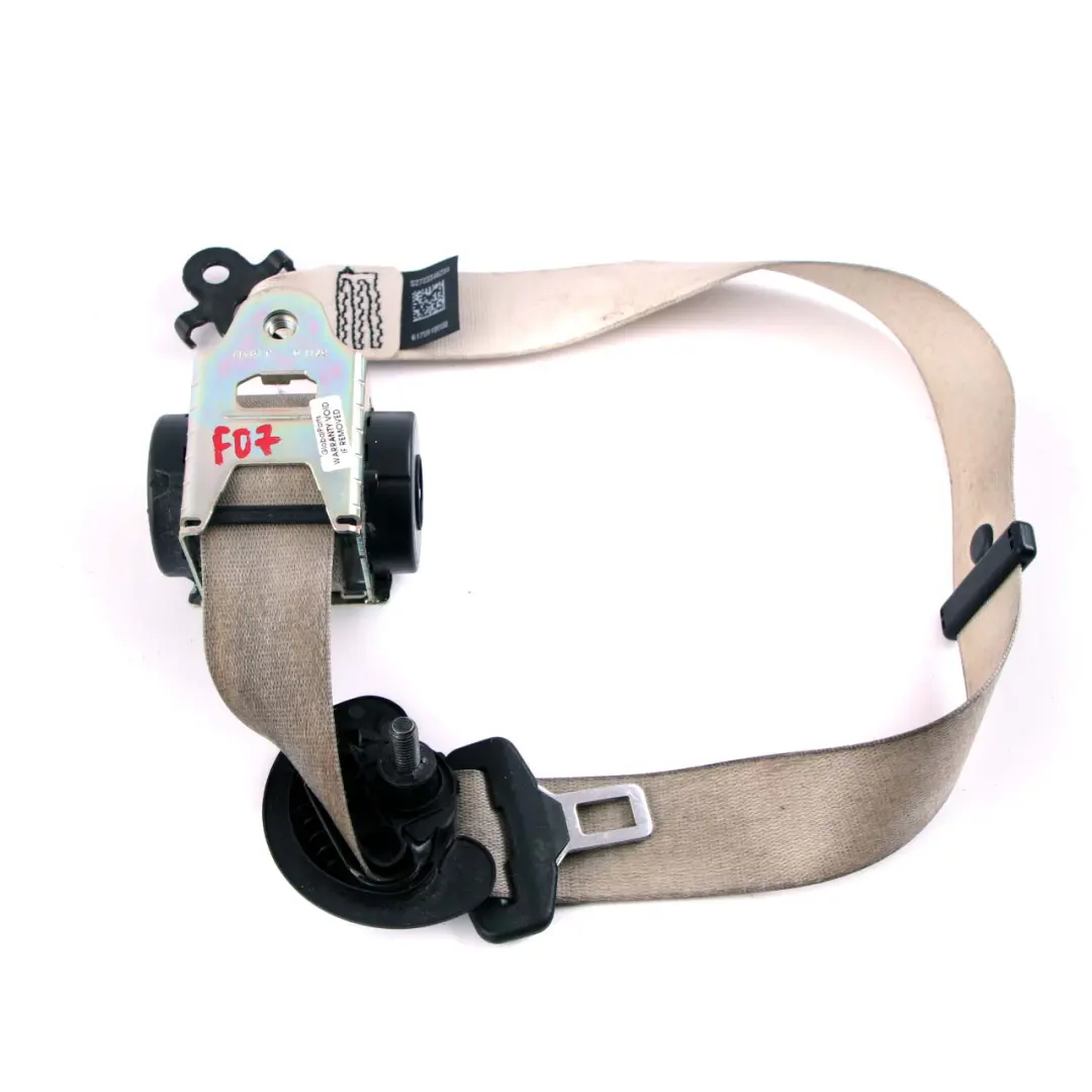 Ceinture sécurité supérieure avant droite Elfenbein pour BMW F07 GT à propos du numéro de pièce 7233462 BMW F07 GT Ceinture sécurité supérieure avant droite Elfenbein - SKU 7233462 - Numéro de pièce 7233462