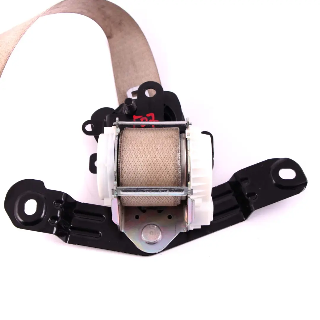 Seatbelt Upper Belt Safety Rear Left Elfenbeinweiss Ivory White to BMW F07 with Part number 7233528 BMW F07 Seatbelt Upper Belt Safety Rear Left Elfenbeinweiss Ivory White - SKU 7233528 - Part number 7233528