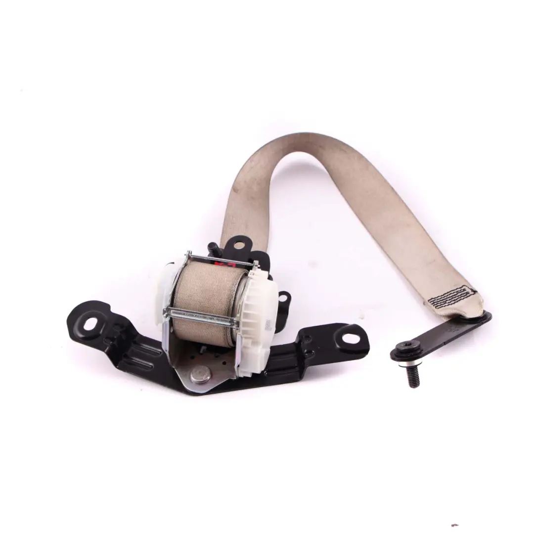 Seatbelt Upper Belt Safety Rear Left Elfenbeinweiss Ivory White to BMW F07 with Part number 7233528 BMW F07 Seatbelt Upper Belt Safety Rear Left Elfenbeinweiss Ivory White - SKU 7233528 - Part number 7233528