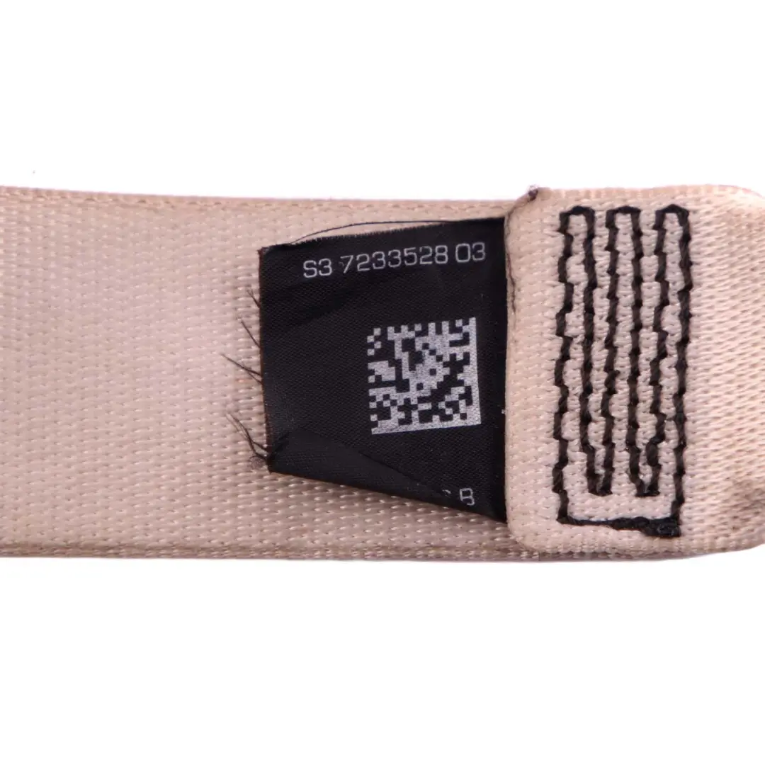 Ceinture sécurité arrière gauche Elfenbeinweiss pour BMW F07 à propos du numéro de pièce 7233528 BMW F07 Ceinture sécurité arrière gauche Elfenbeinweiss - SKU 7233528 - Numéro de pièce 7233528