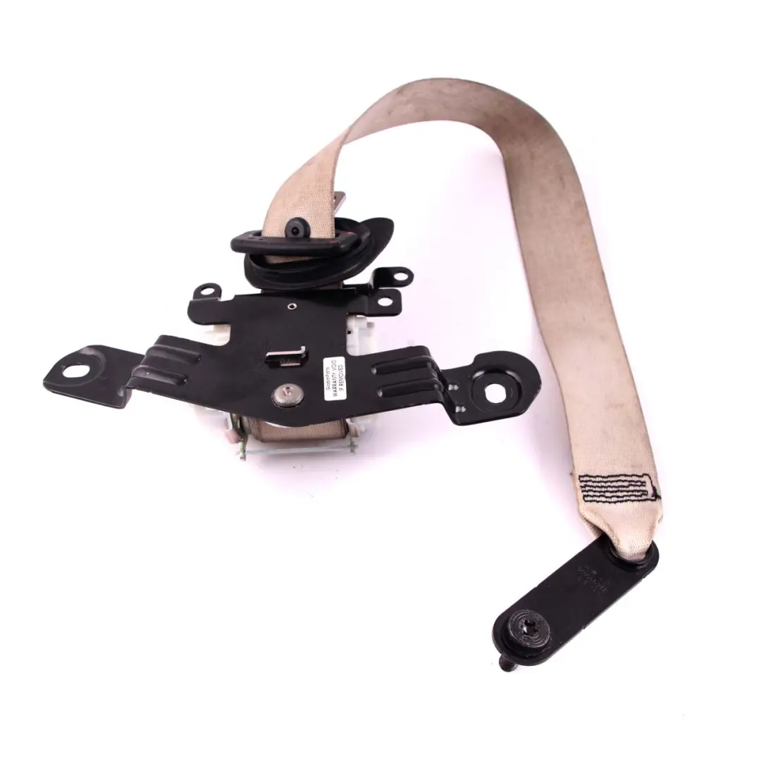 BMW F07 Cinturón seguridad superior trasero izquierdo Marfil Blanco - SKU 7233528 - Número de pieza 7233528