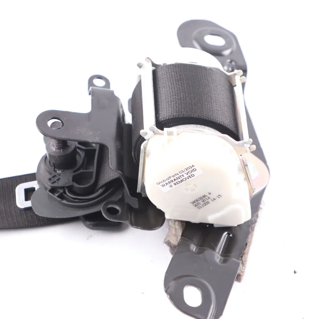 BMW F07 GT Cintura sicurezza posteriore destra superiore Nero - SKU 7233529 - Numero di parte 7233529