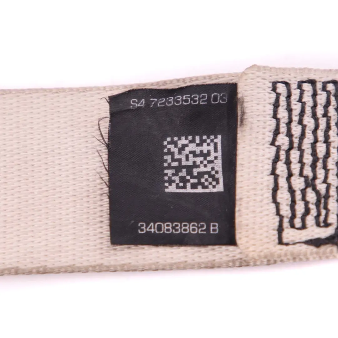 BMW F07 Ceinture de sécurité arrière droite Elfenbeinweiss - SKU 7233532 - Numéro de pièce 7233532