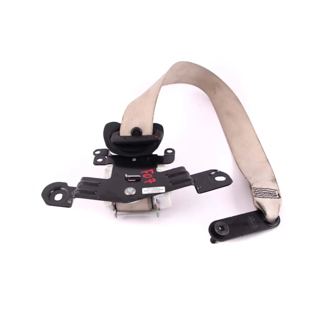 BMW F07 Cinturón seguridad superior trasero derecho Marfil Blanco - SKU 7233532 - Número de pieza 7233532