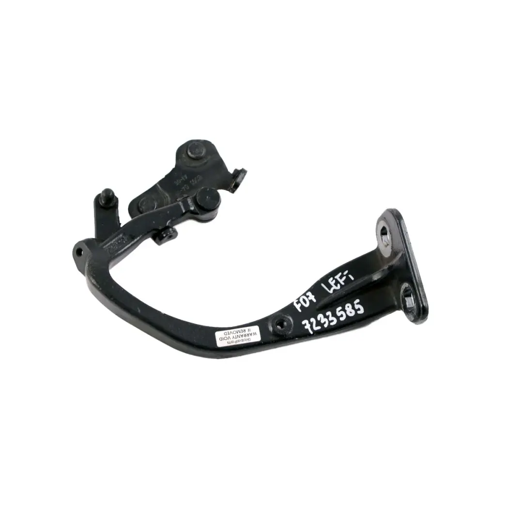 Trunk Lid Hinge BMW F07 GT Gran Turismo Boot Left N/S Rear Bottom to with Part number 7233585 Trunk Lid Hinge BMW F07 GT Gran Turismo Boot Left N/S Rear Bottom - SKU 7233585 - Part number 7233585