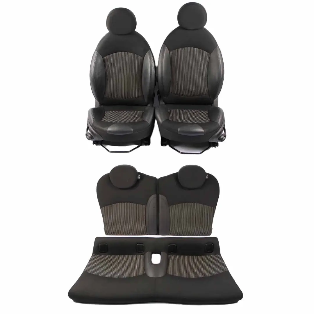  Seats Mini R56 Sport Fabric Cloth/Leather Ray Carbon-Black Front Rear Seat - SKU 7233758 - Part number 7233758