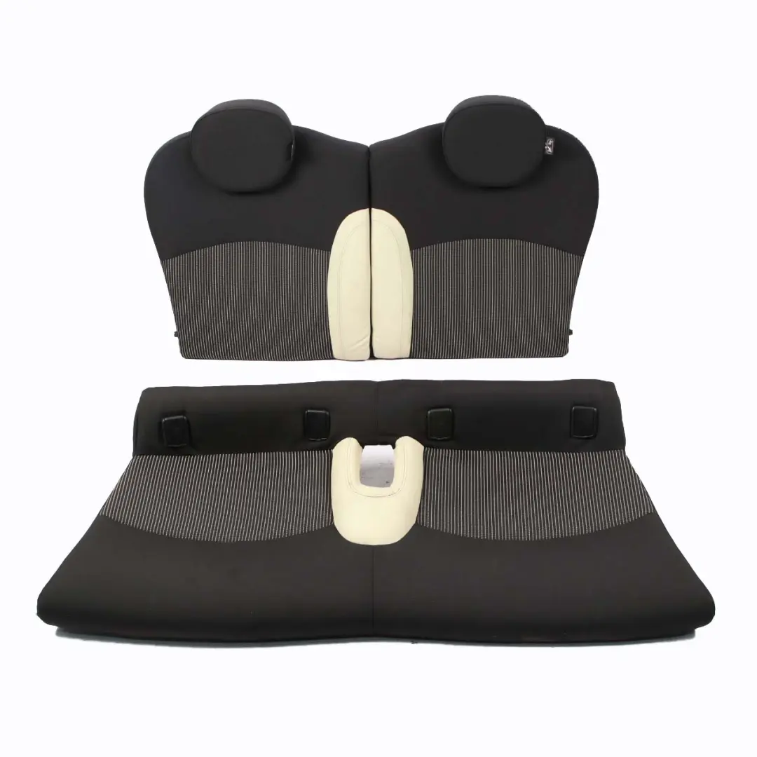 Seats Mini Cooper R56 Sport Fabric Cloth/Leather Cream White Front Rear Seat to with Part number 7233760 Seats Mini Cooper R56 Sport Fabric Cloth/Leather Cream White Front Rear Seat - SKU 7233760-1 - Part number 7233760