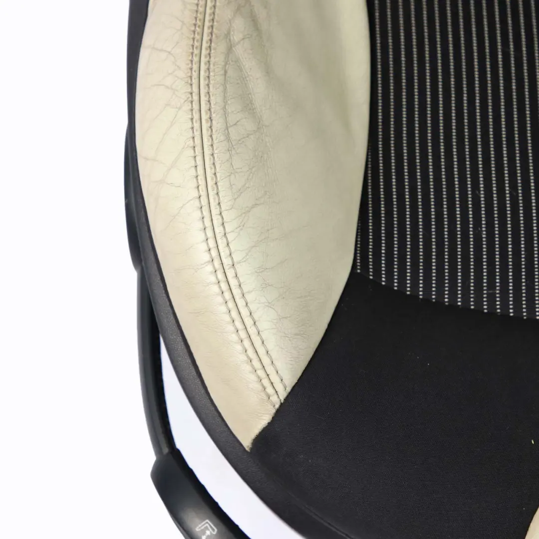  Seats Mini Cooper R56 Sport Fabric Cloth/Leather Cream White Front Rear Seat - SKU 7233760-1 - Part number 7233760