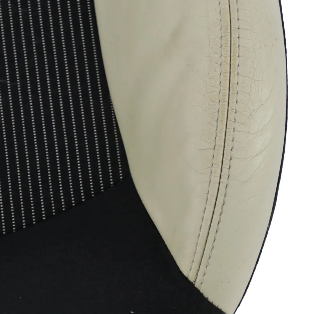 Mini Cooper R56 R57 Front Right O/S Sport Seat Cover Half Leather Cream White - SKU 7233760-2 - Part number 7233760