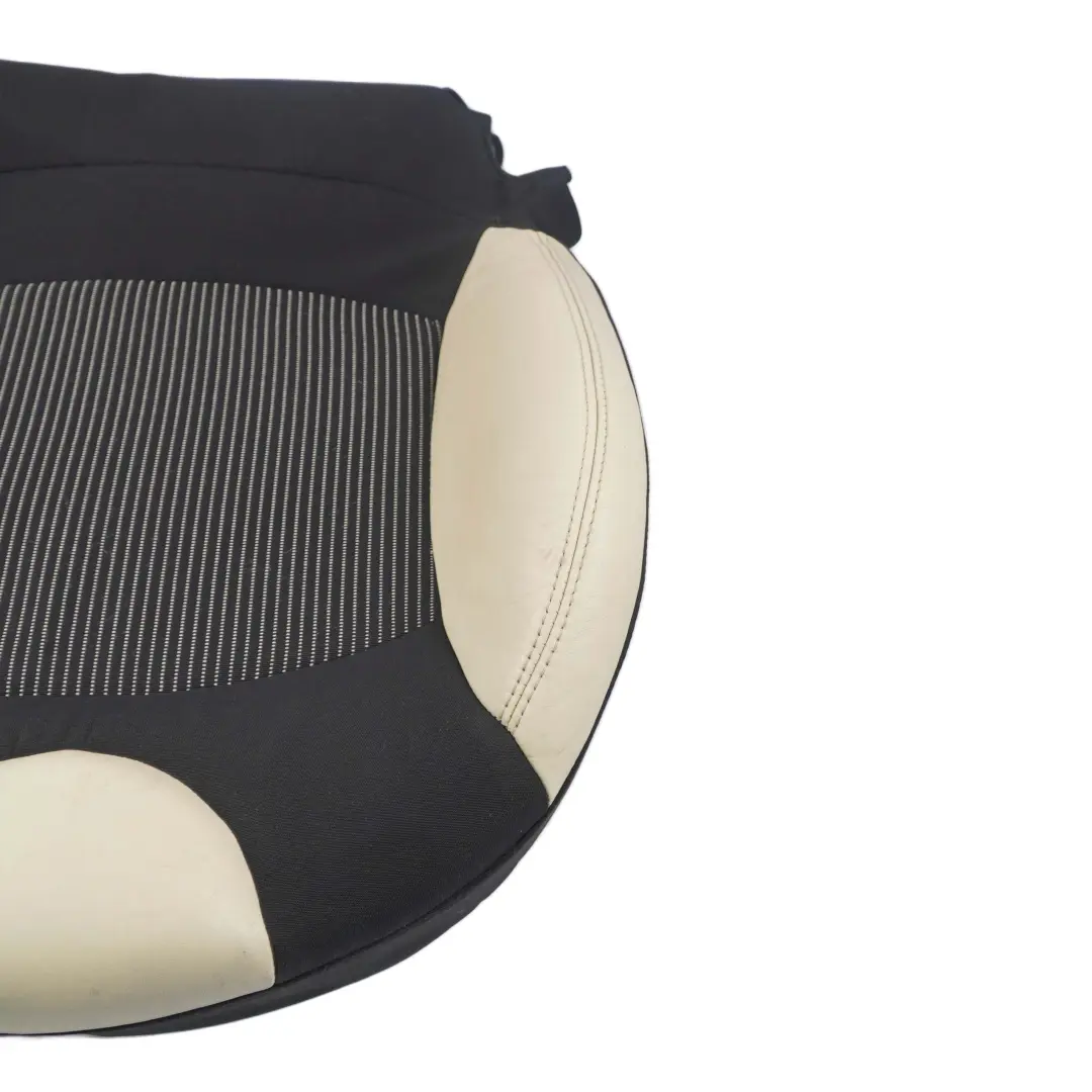 Delantero Derecho Funda Asiento Sport Medio Cuero Crema Blanco para Mini R56 R57 con número de pieza 7233760 Mini R56 R57 Delantero Derecho Funda Asiento Sport Medio Cuero Crema Blanco - SKU 7233760 - Número de pieza 7233760