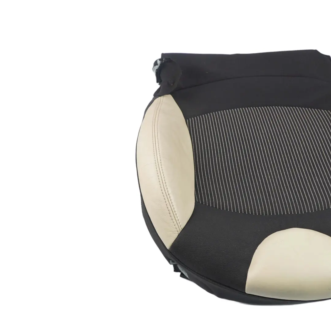 Sitz Bezug Stoff Leder Cream White Weiss für Mini Cooper R55 R56 R57 Sport mit Teilenummer 7233760 Mini Cooper R55 R56 R57 Sport Sitz Bezug Stoff Leder Cream White Weiss - SKU 7233760 - Teilenummer 7233760