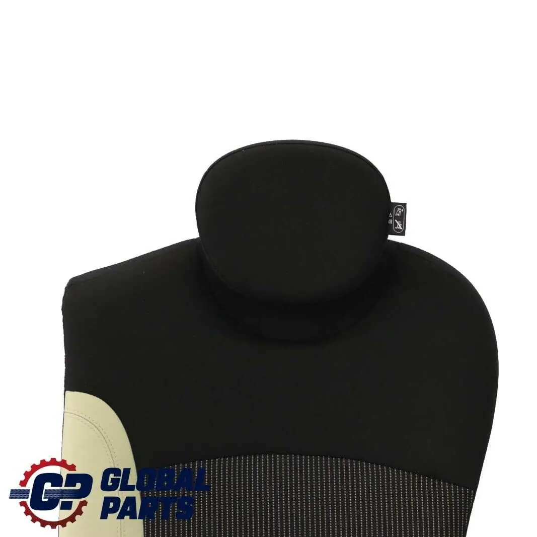 Mini Cooper One R56 Bezug Lehne Stoff / Leder Hinten Links Sitz Cream White - SKU 7233786 - Teilenummer 7233786