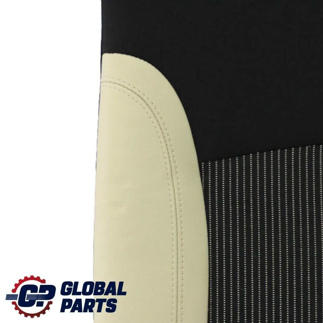 Mini Cooper One R56 Rear Left N/S Seat Backrest Cloth / Leather Cream White - SKU 7233786 - Part number 7233786