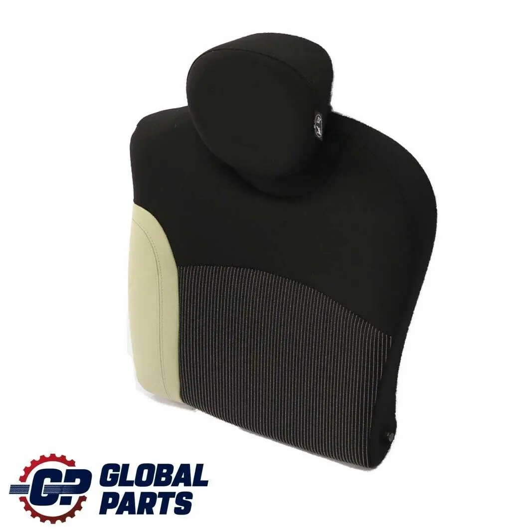 Mini Cooper One R56 Rear Left N/S Seat Backrest Cloth / Leather Cream White - SKU 7233786 - Part number 7233786