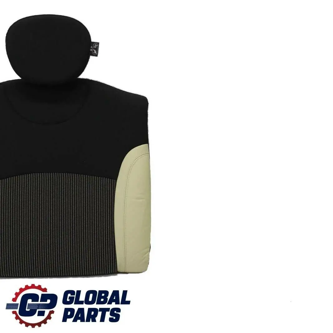 Mini Cooper One R56 Bezug Lehne Stoff / Leder Hinten Rechts Sitz Cream White - SKU 7233792 - Teilenummer 7233792
